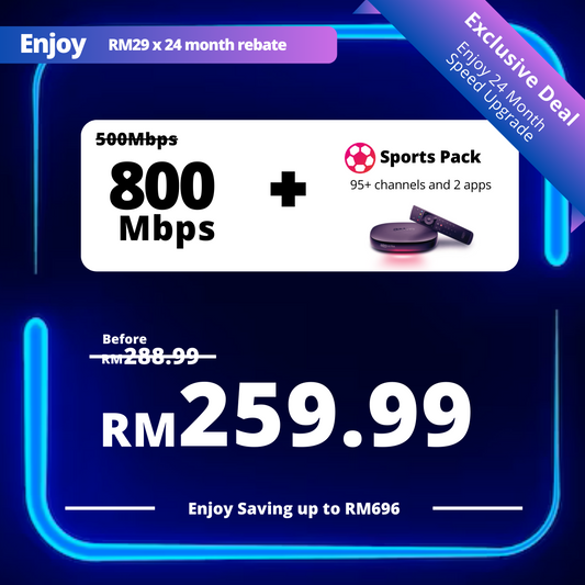 Astro Fibre 500 Mbps + Sports Pack