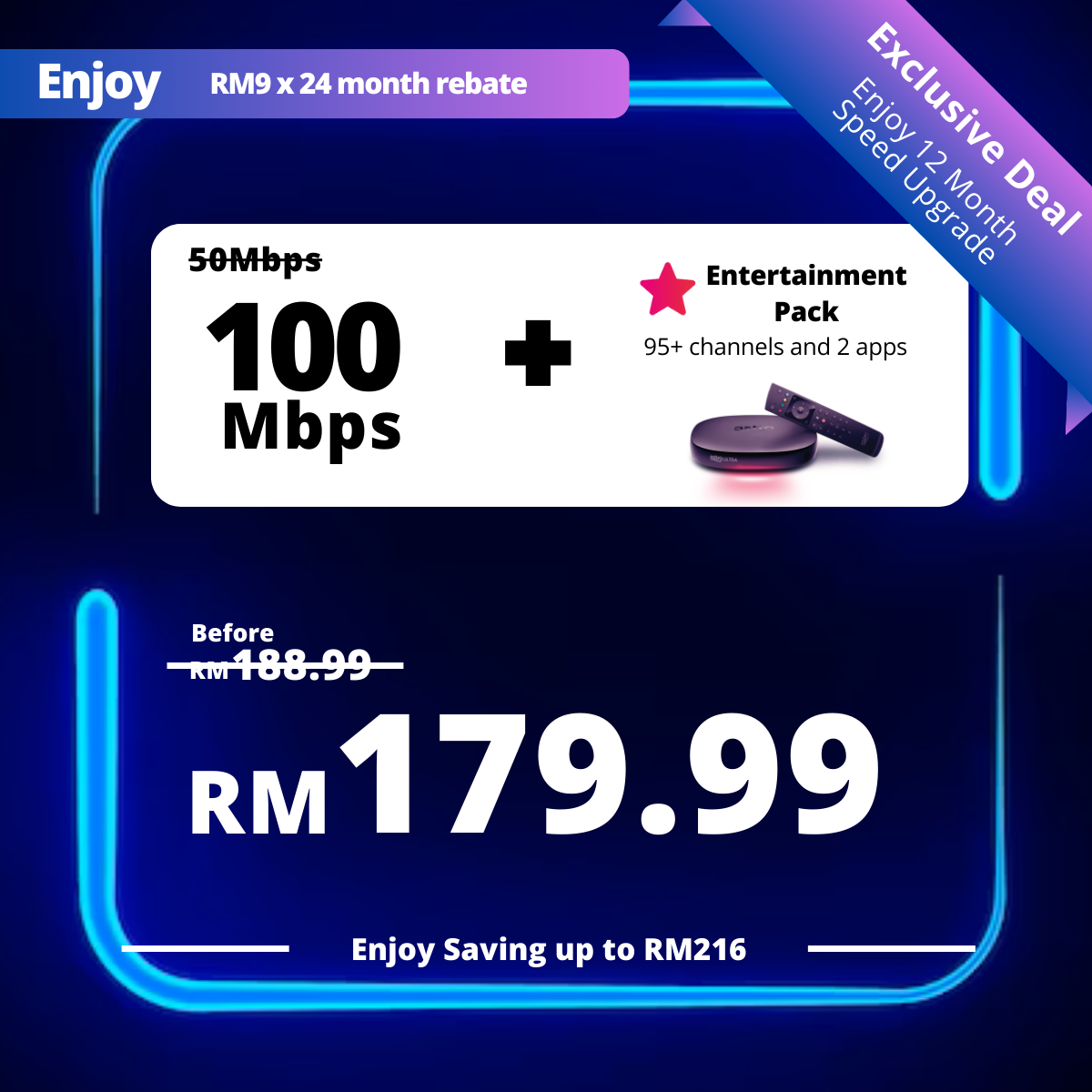 Astro Fibre 50 Mbps + Entertainment Pack